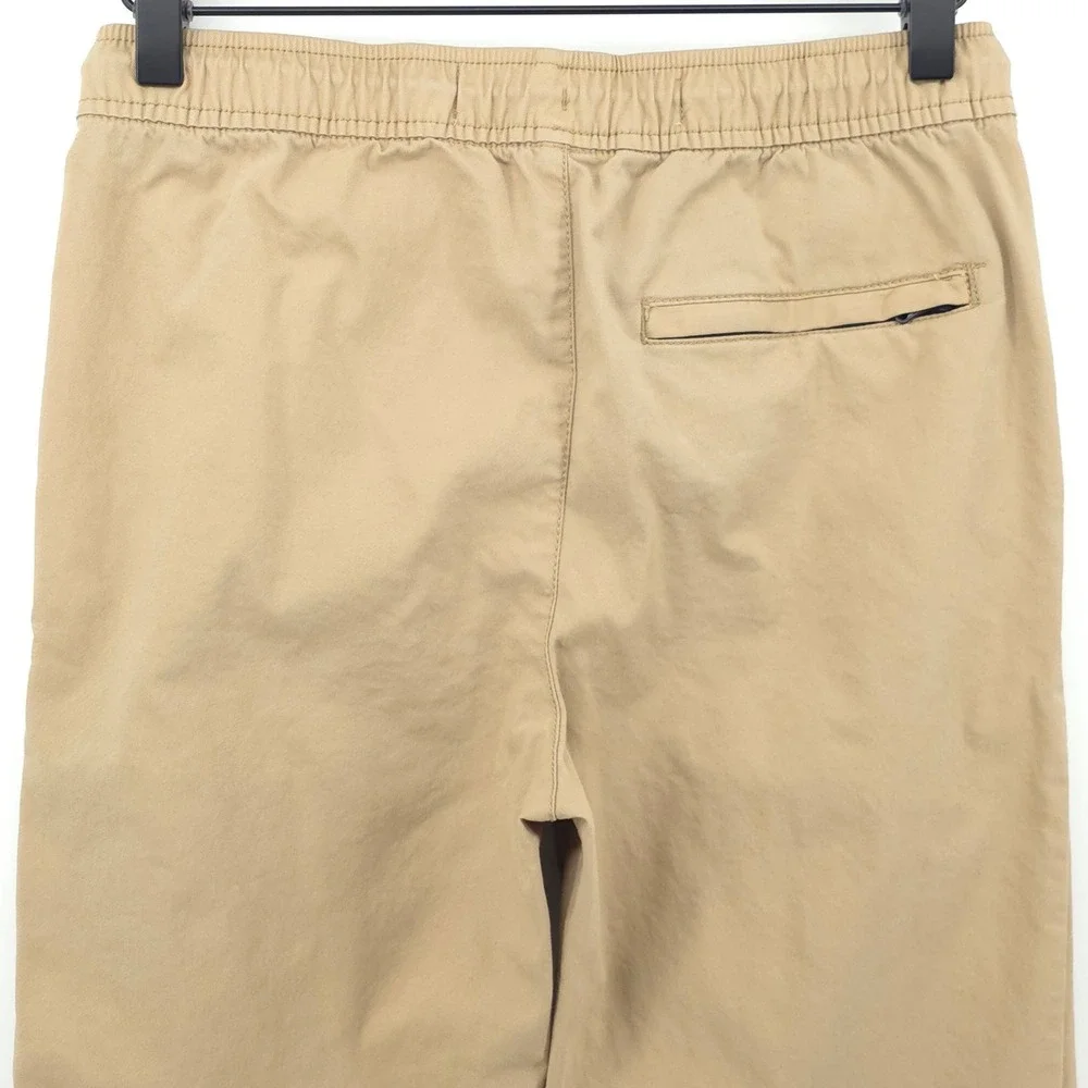Old Navy Boys Pants Tech Taper XL 14-16 Tan Khaki Quick Dry Active Joggers